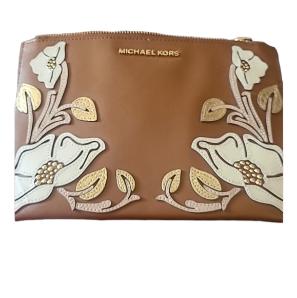 COPY - Michael Kors embellished floral leather wristlet - Picture 1 of 5